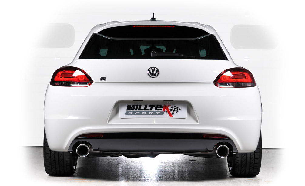 VW Scirocco R with Milltek exhaust featuring GT100 tailpipes